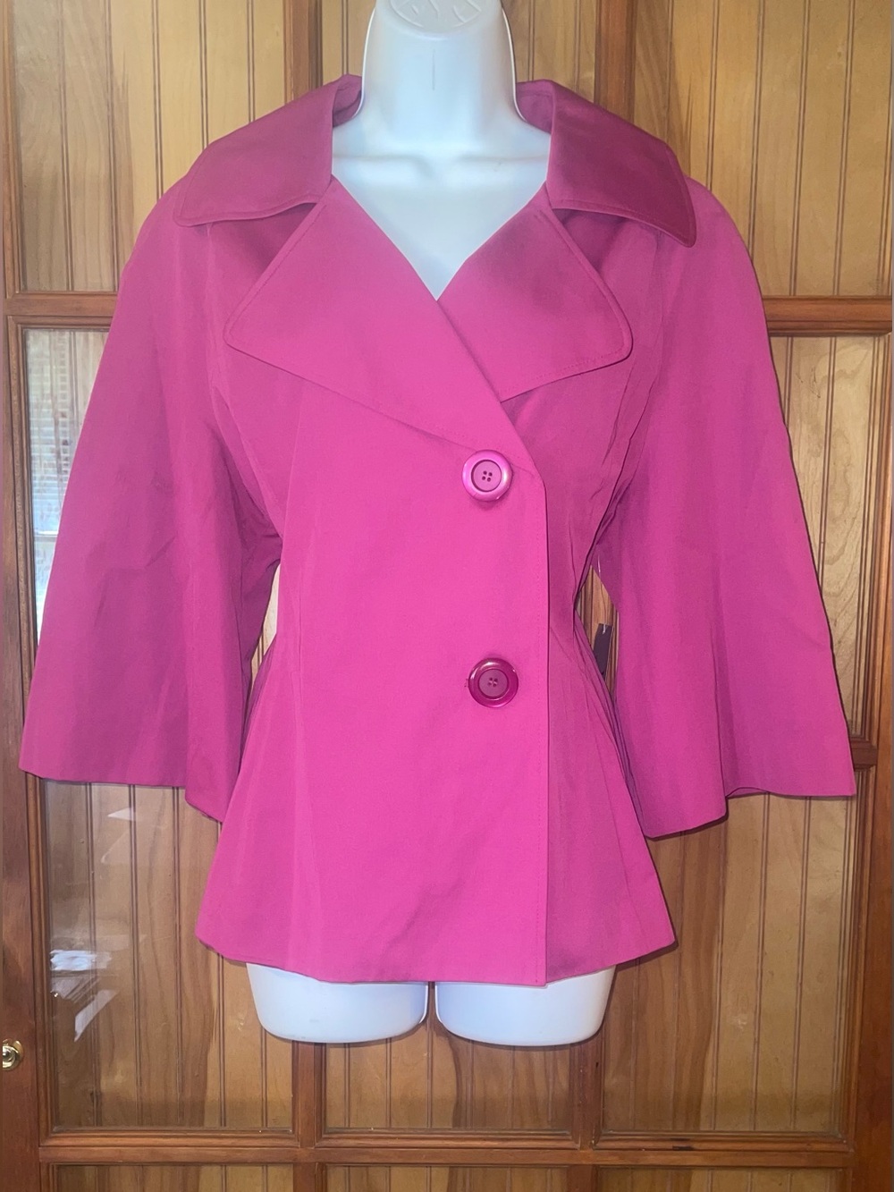 Worthington Hot Pink Peplum Blazer